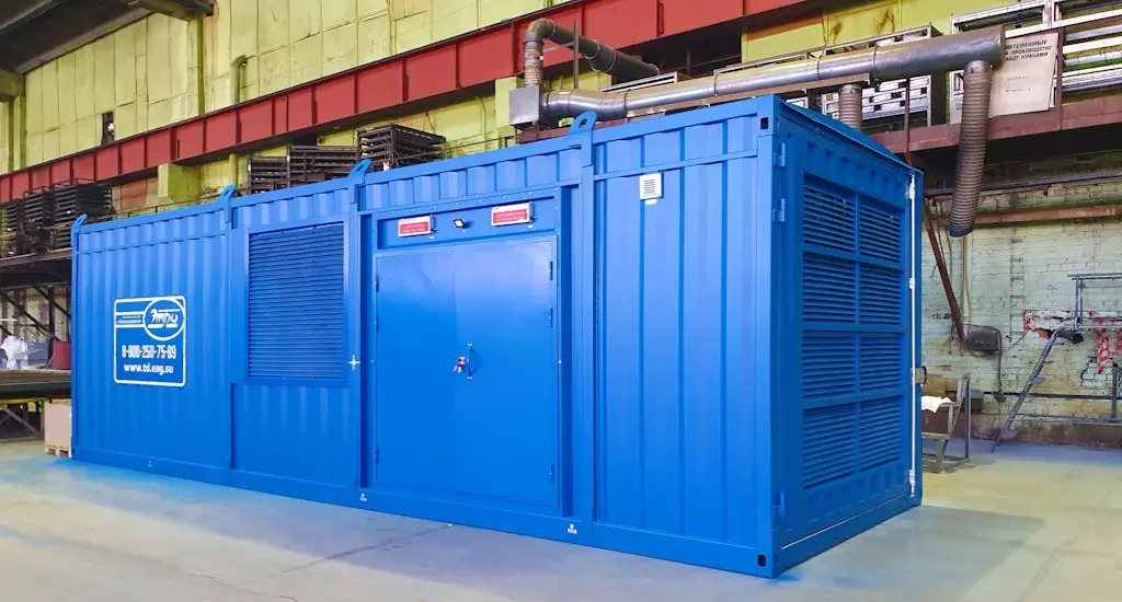 Дизельный генератор ЭТРО в утепленном контейнере "Север" Дизельный генератор ЭТРО мощность 600 кВт 400В Yuchai в утепленном контейнере "Север"