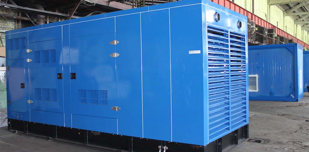 foto Дизель-генератор (ДГУ, ДЭС) мощность 300 кВт в шумопоглощающем кожухе