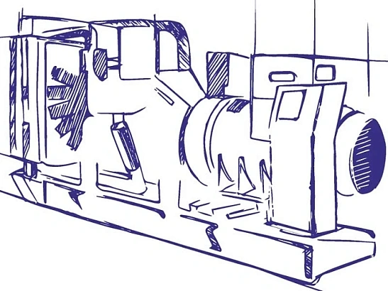Дизельный генератор ЭТРО АД300-Т400-1Р двигатель Weichai